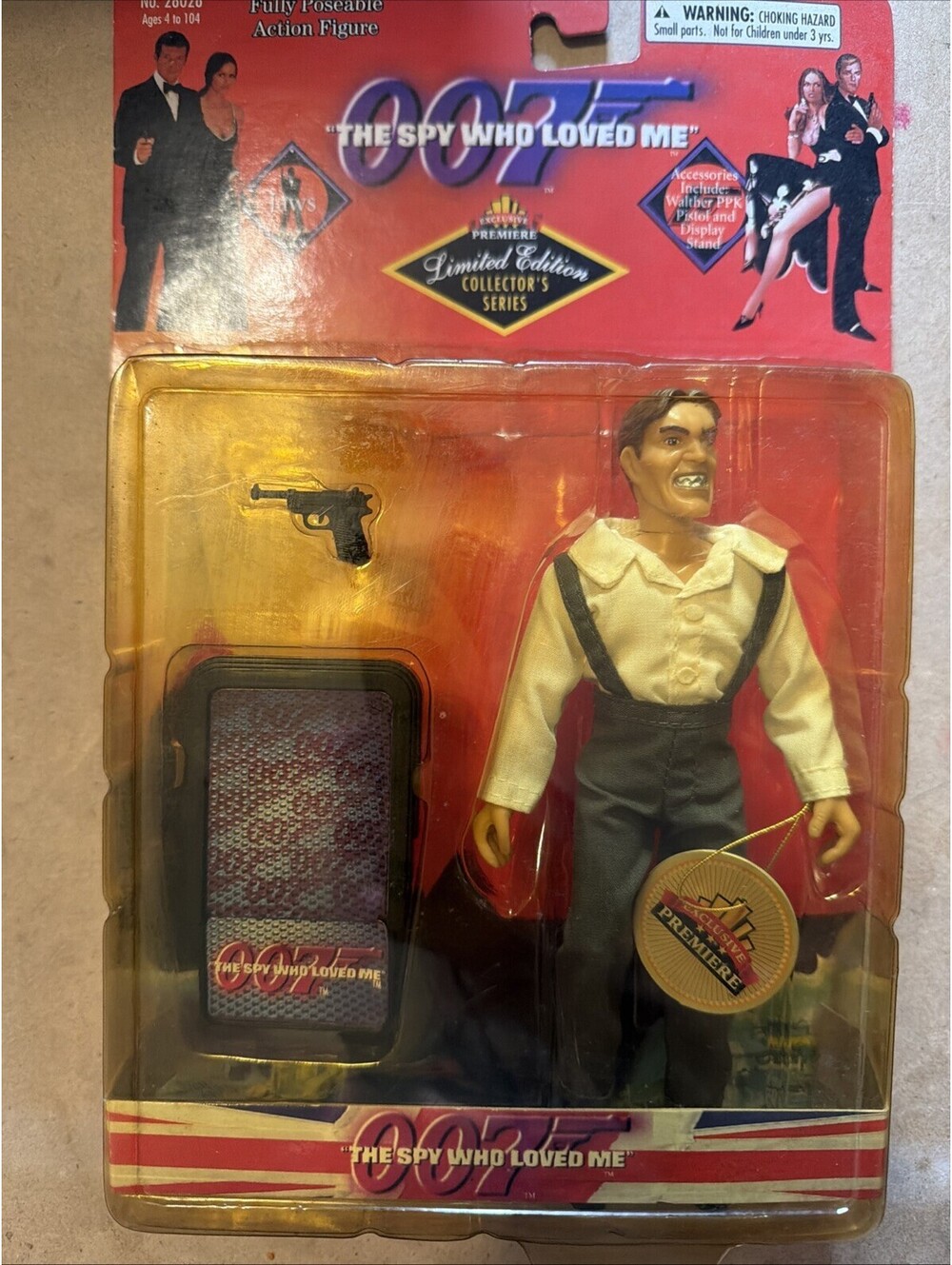 James Bond Spy Who Loved Me Jaws 6” Figure Exclusive Premiere Limited Ed Sealed
